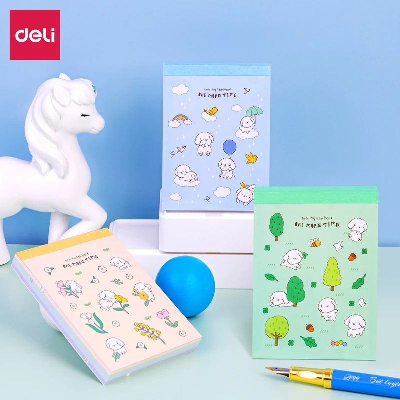 【10本】得力21718小清新便签本可爱便携迷你记事本学生用便签