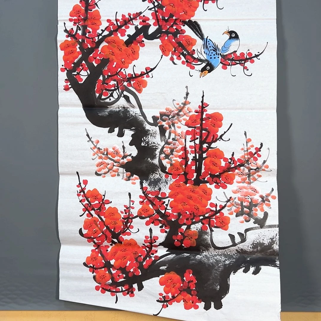 国画359 花鸟和蝴蝶都会出现