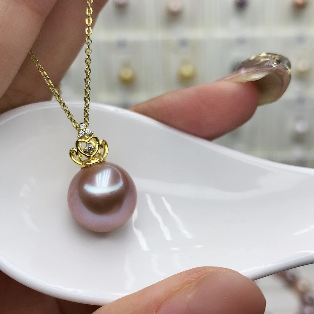 合金淡水珍珠吊坠(赠链)