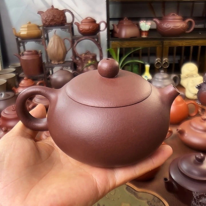 茶壶紫砂西施 紫泥
