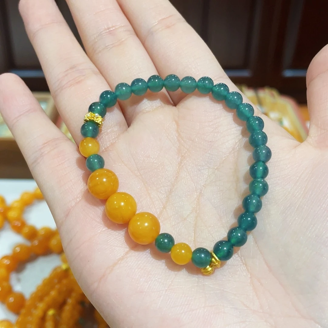 蜜蜡手链未镶嵌手串