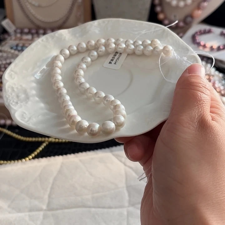 颈饰淡水珍珠银S925镶嵌