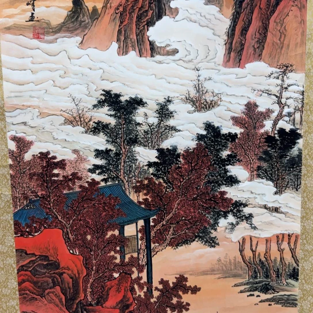国画QA原创山水作品！带证书！限购一单