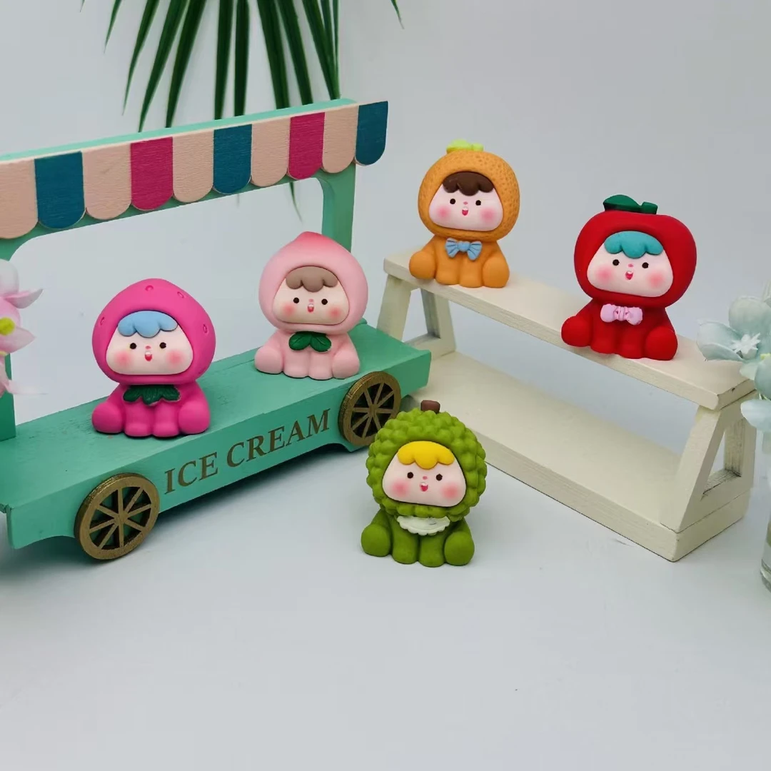 【许愿+九宫格】水果崽崽网红创意车载家居办公室diy摆件