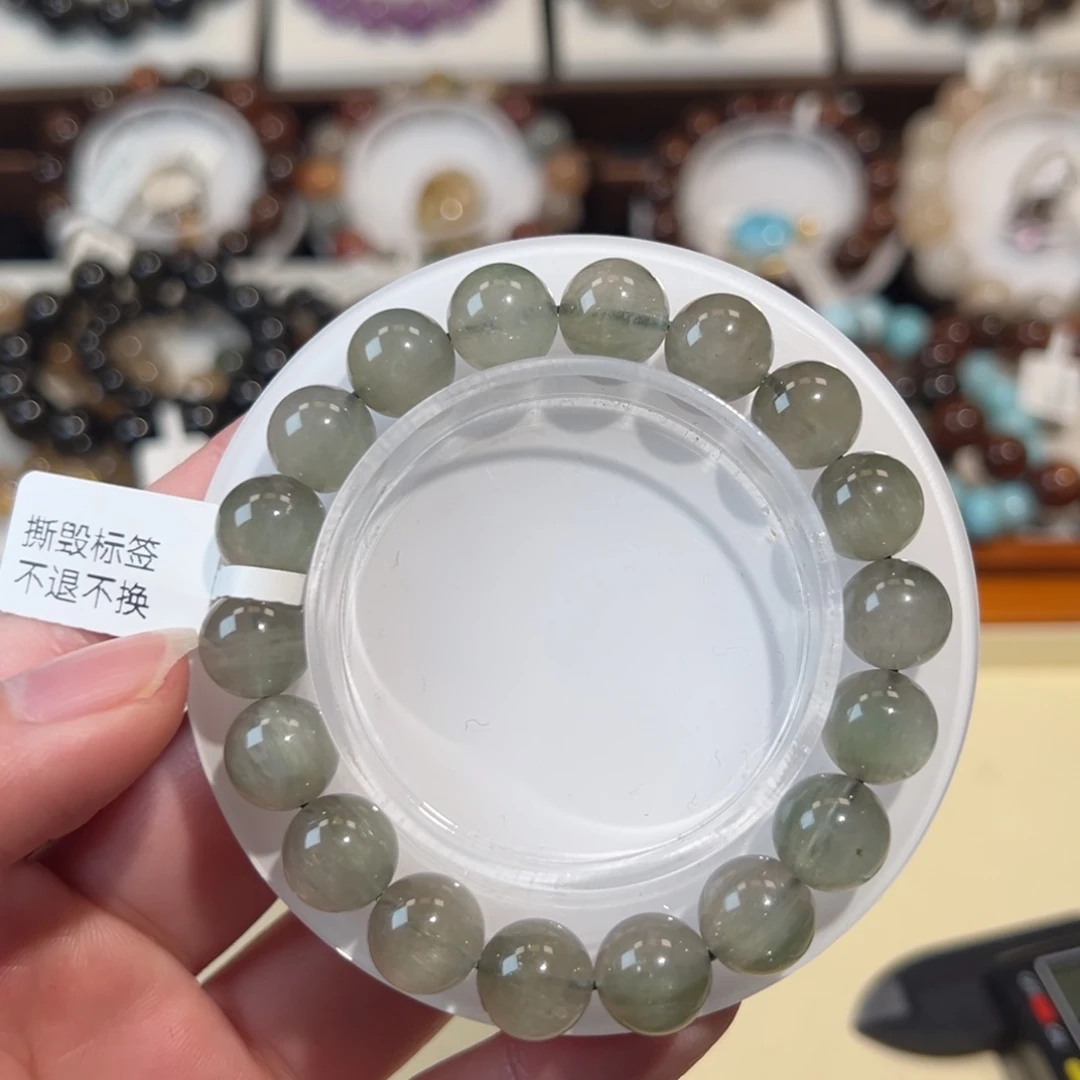 发晶手链未镶嵌绿发晶11M+