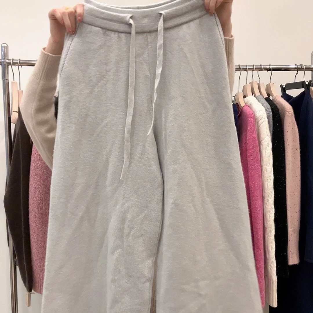 山羊绒裤子白霜色125斤