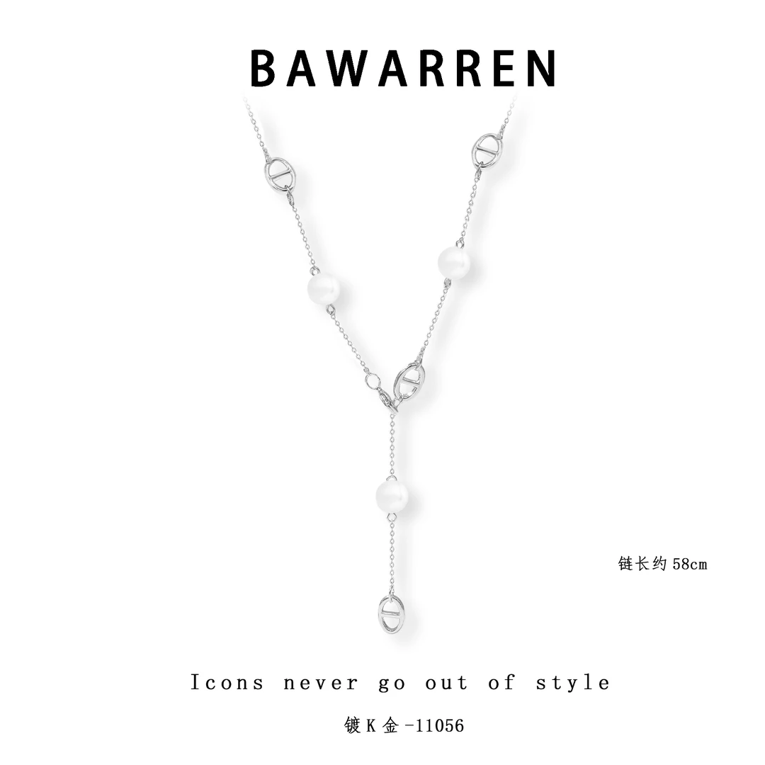 Bawarren11056-优雅法式项链时尚轻奢