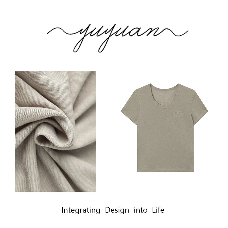 【KOBO】D5153解忧T法国原纱雨露麻百搭休闲时尚显瘦复古T恤