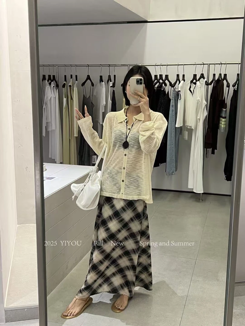 亿尚 福（1ysd0820#）软乎乎 轻薄polo长袖T恤 6-7