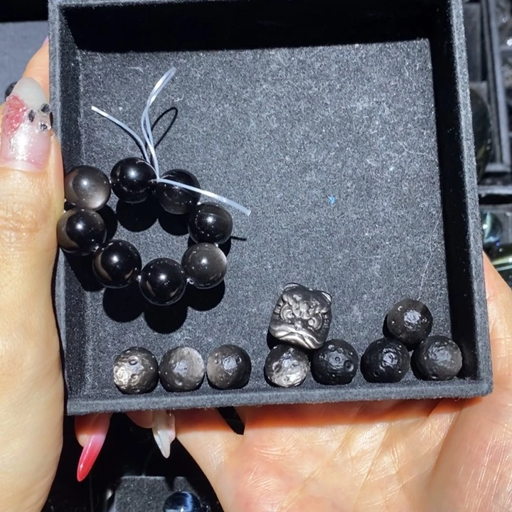 黑曜岩手链未镶嵌W**o