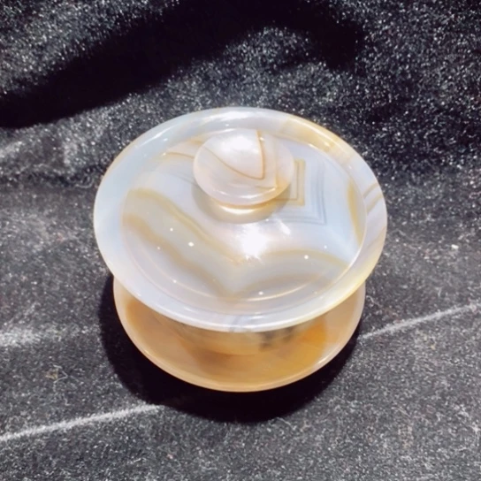 玛瑙/玉髓茶具未镶嵌多*