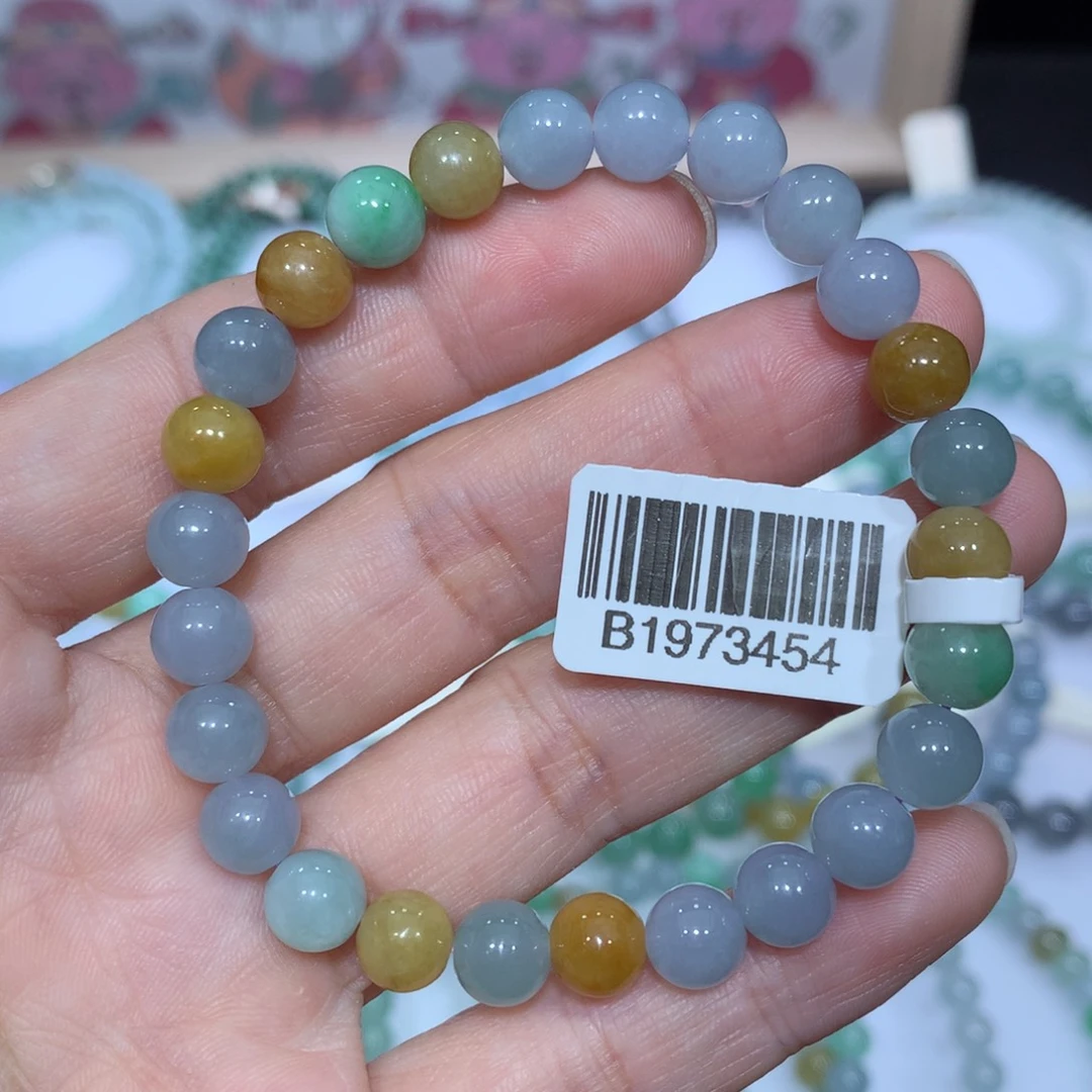 翡翠未镶嵌手链天然