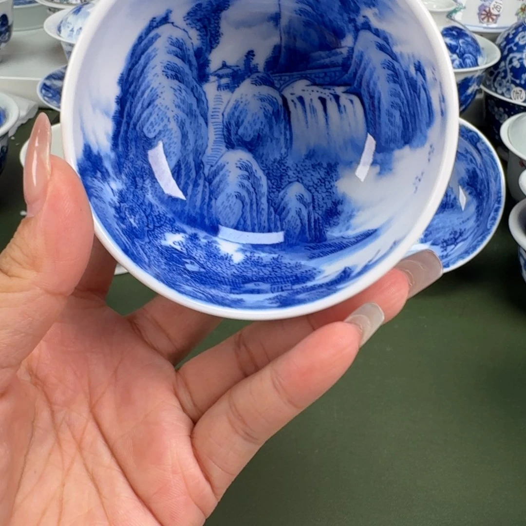 景德镇纯手工手绘茶器蒙蒙330