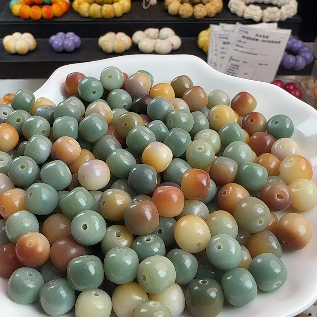 菩提根/象牙果手串卡10梦幻薄荷桶500颗批发