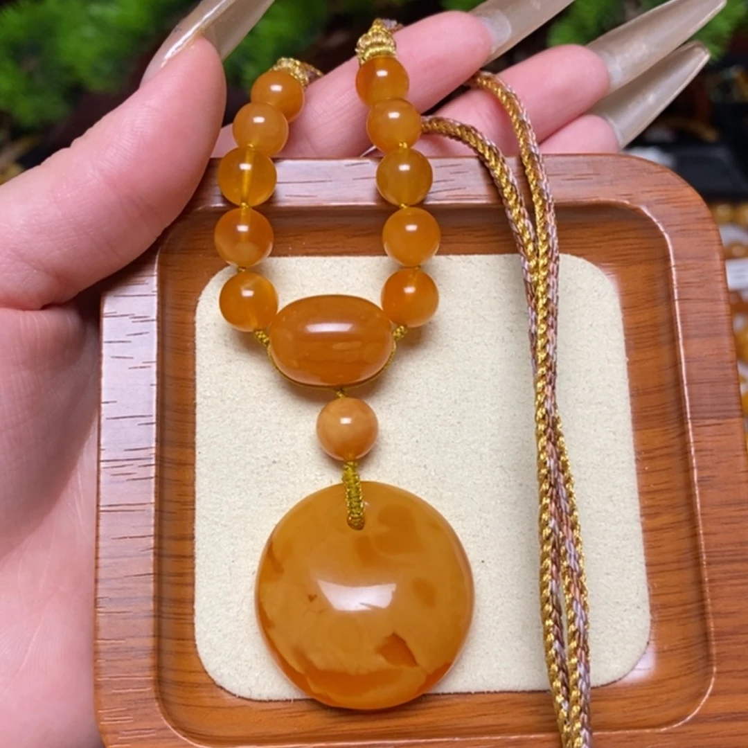 【闪购商品】蜜蜡颈饰未镶嵌项链