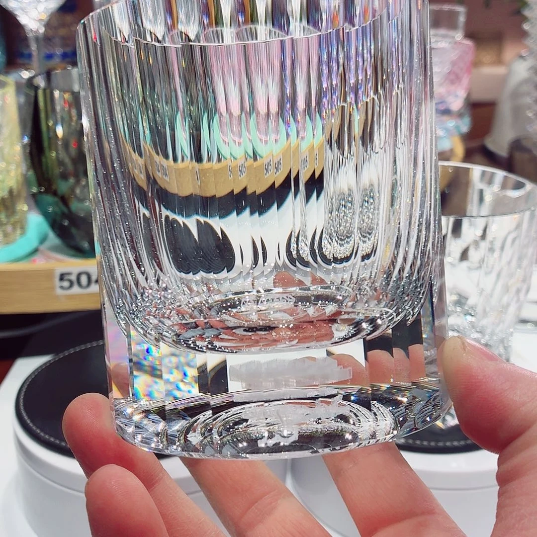 狮***座无盖款水晶玻璃威士忌