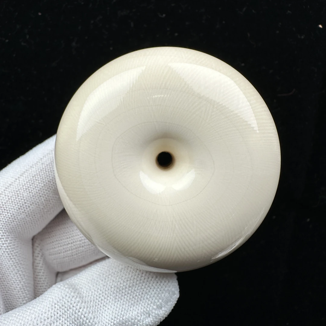 E1234天然猛犸牙 爆满纹平安扣 55*32mm支持鉴定 假一罚四