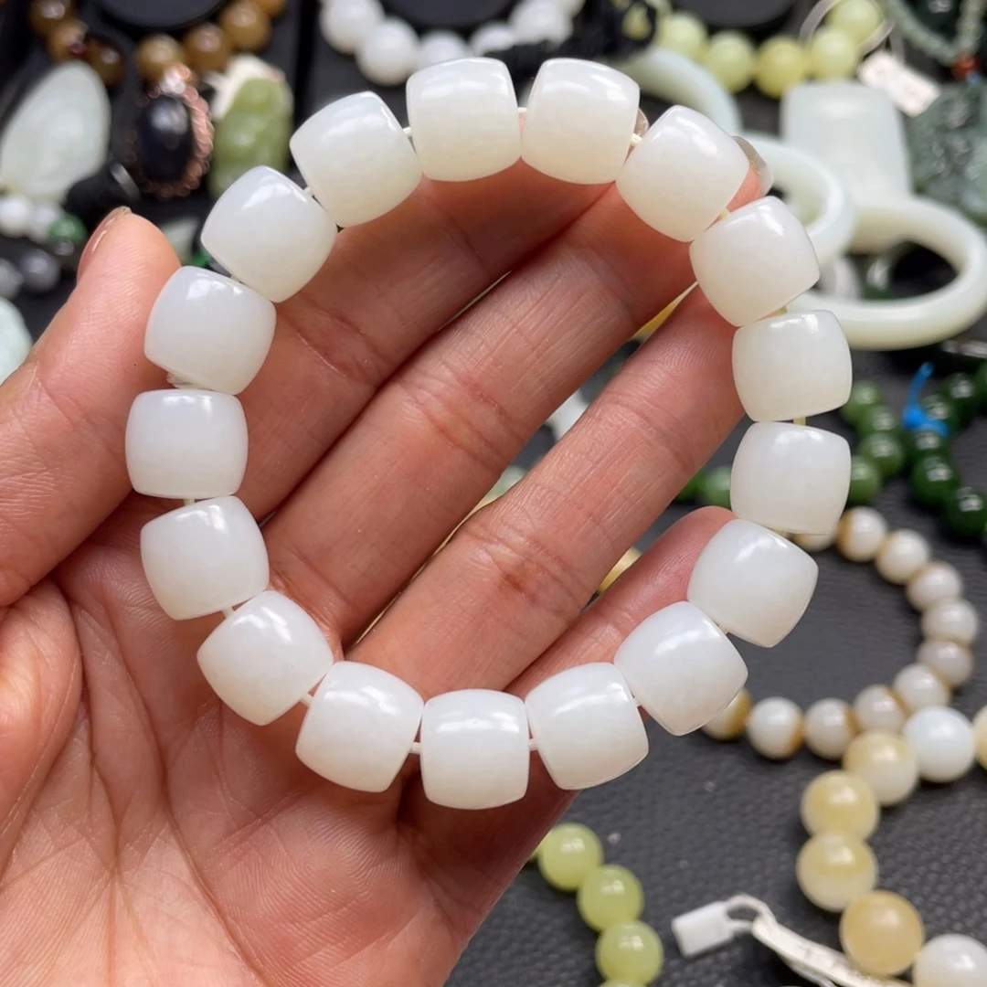 和田玉未镶嵌手链