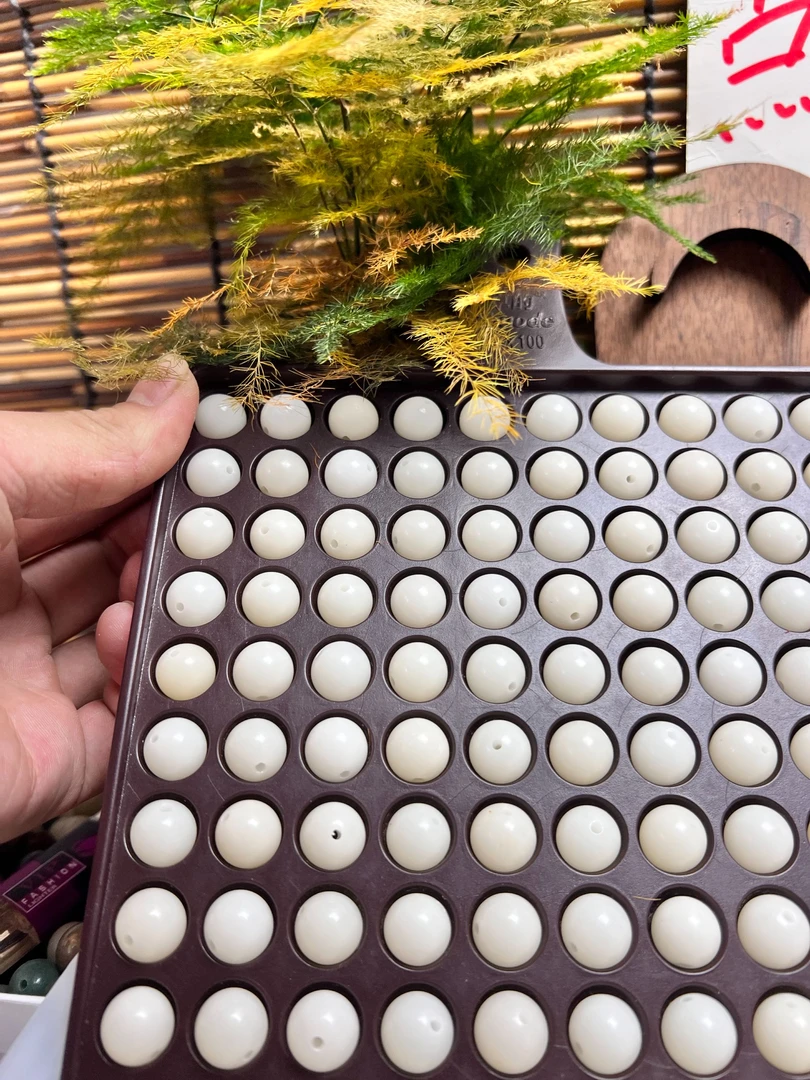 纯天然白玉菩提散珠卡11.5mm可diy