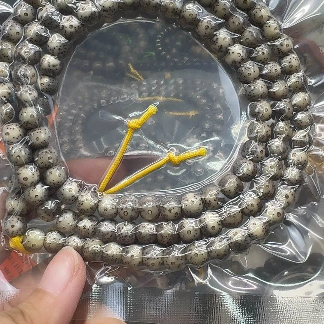 手串星月菩提52高端卡姿兰大眼睛黑冰果冻108 87