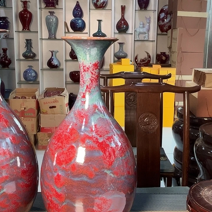 闻***来瓷片钧瓷钧瓷摆件钧瓷摆件