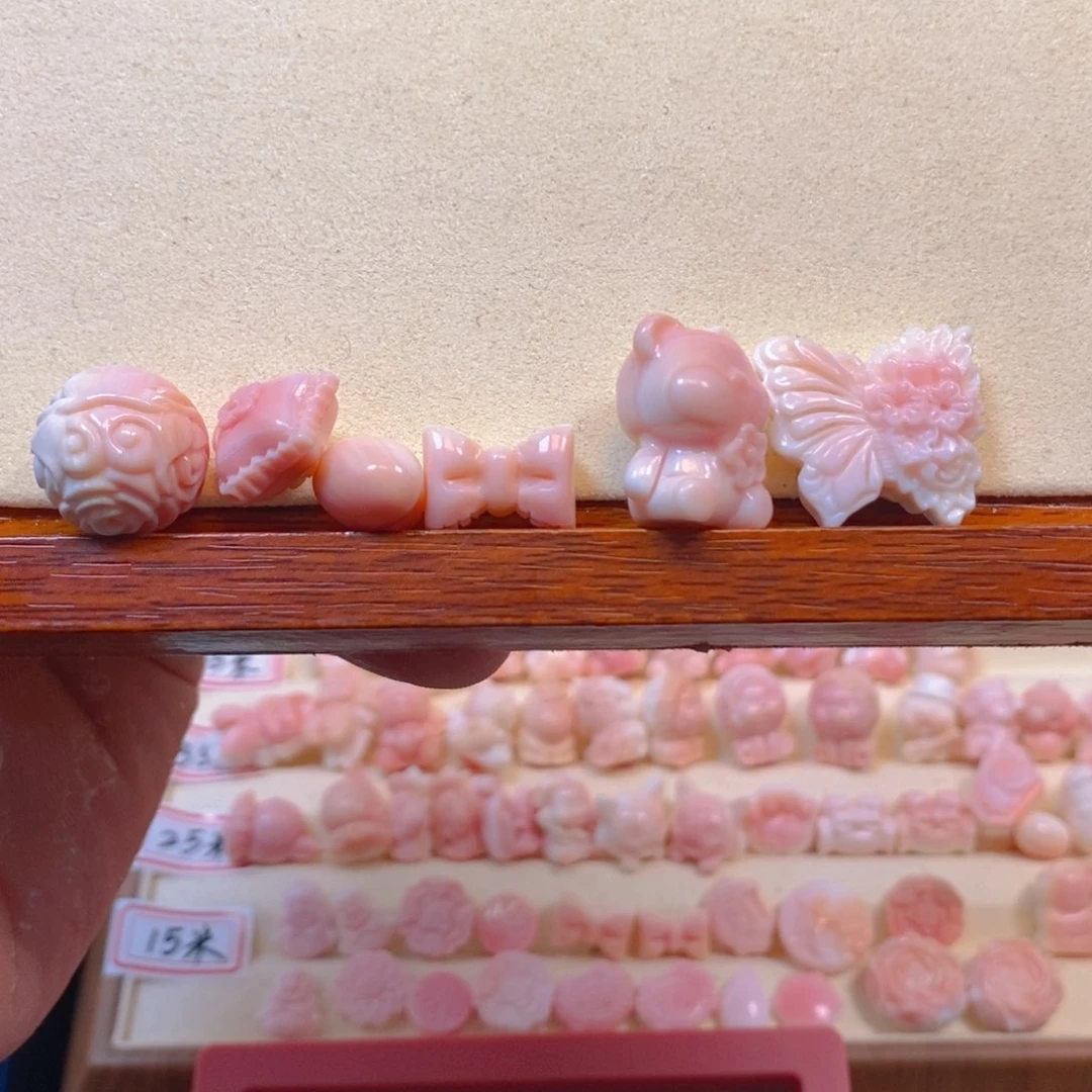 贝壳手串/手链粉色小雕