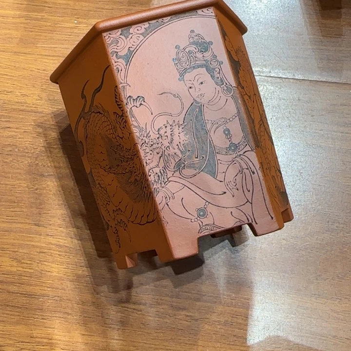 紫砂花盆全手工制作