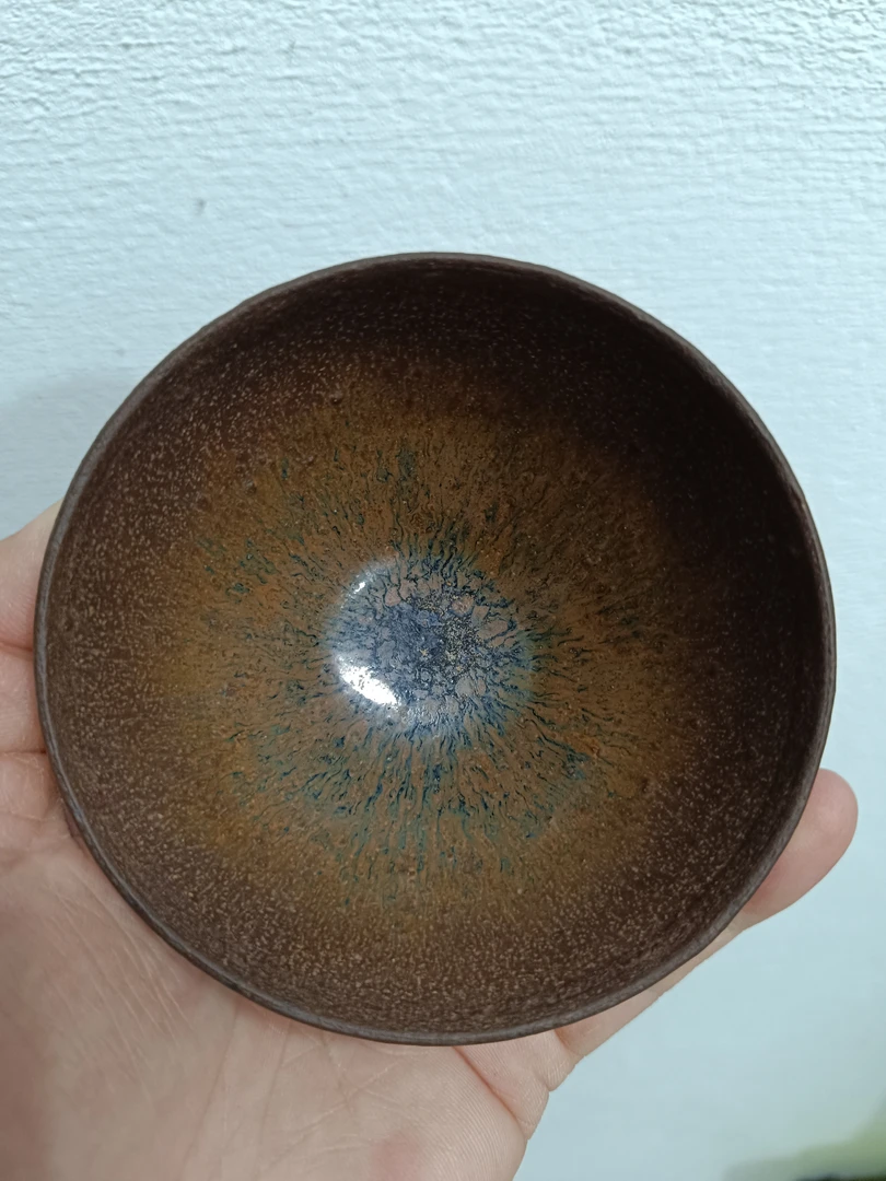 ​全品尊杯盏，水吉窑宋建盏，盅杯器型，口径9.5高5厘米！