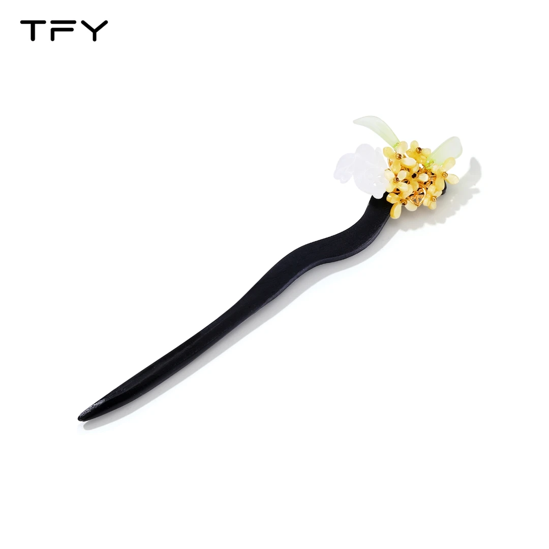 【TFY】古风桂花玉兔发簪