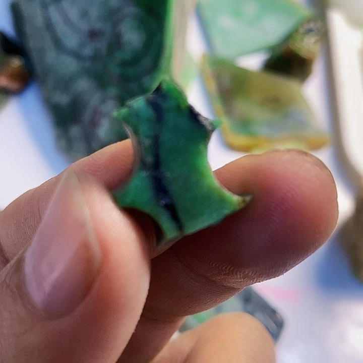 翡翠散珠天然翡翠A货挂件