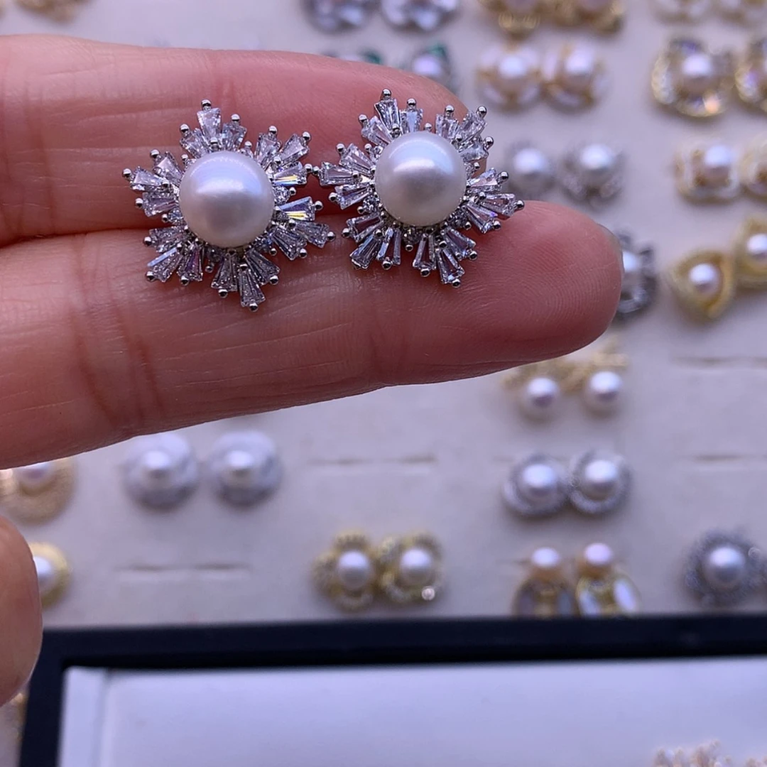 【闪购商品】淡水珍珠耳饰合金