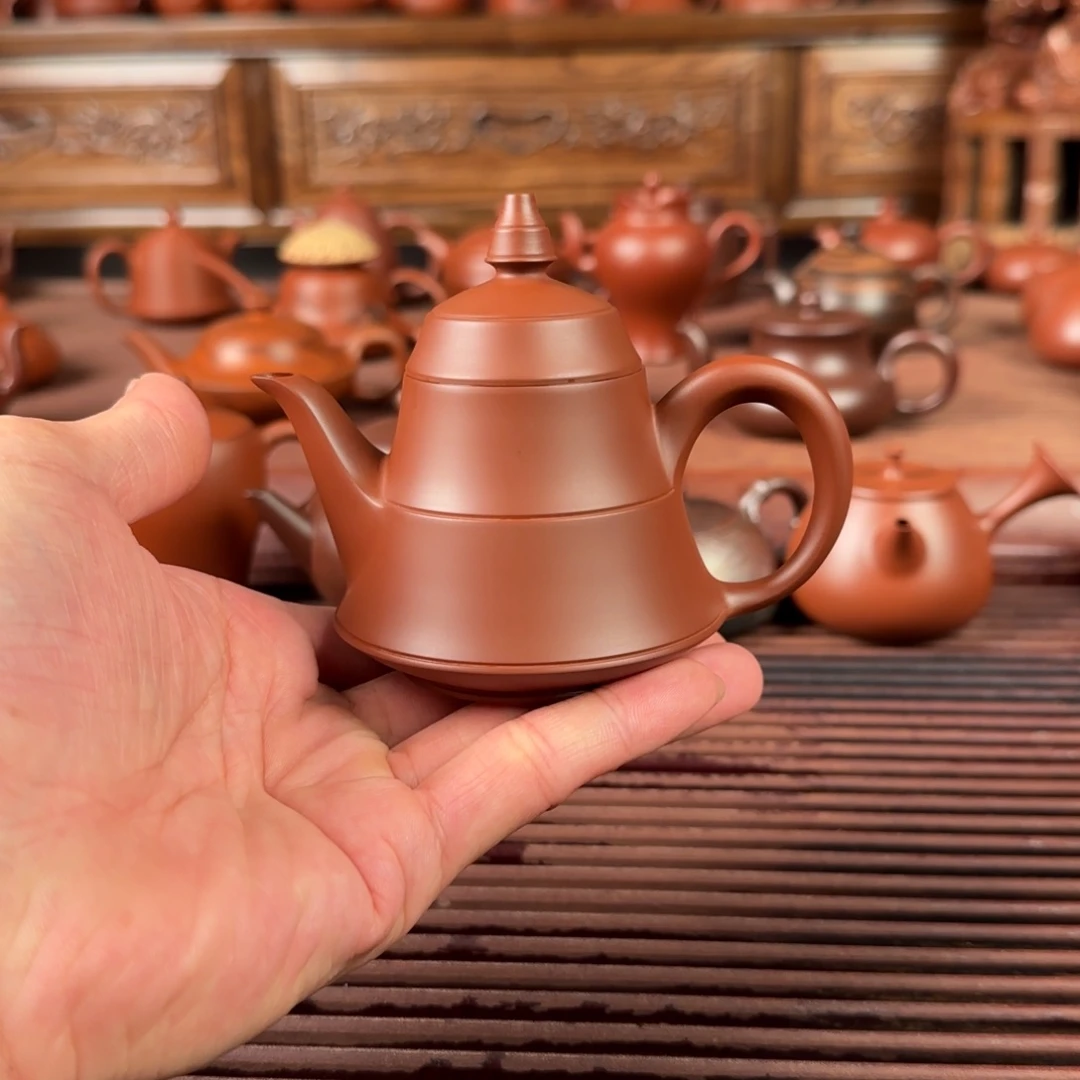 茶壶朱泥潮州手拉壶