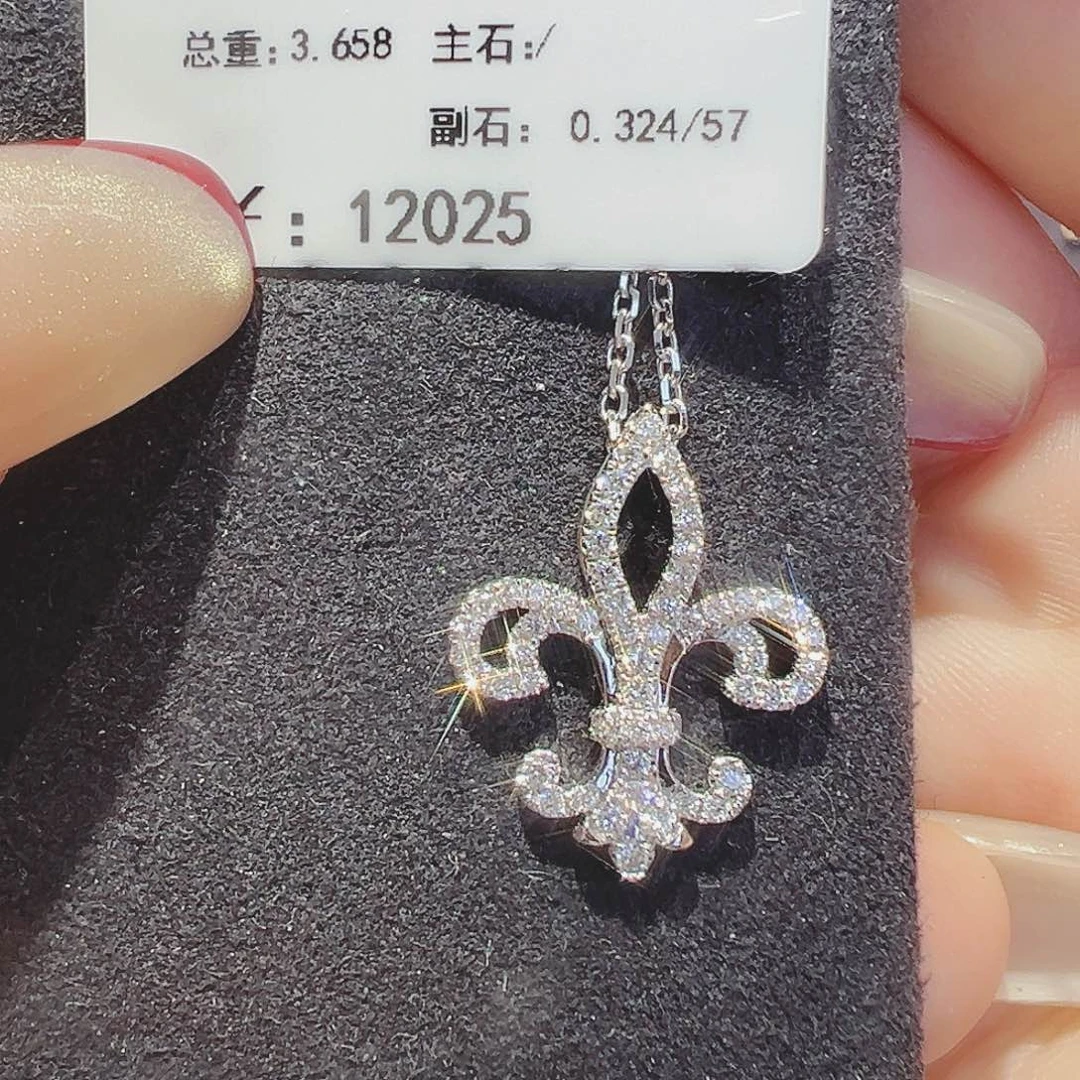 实验室培育钻石18K金镶嵌0.324ct项链