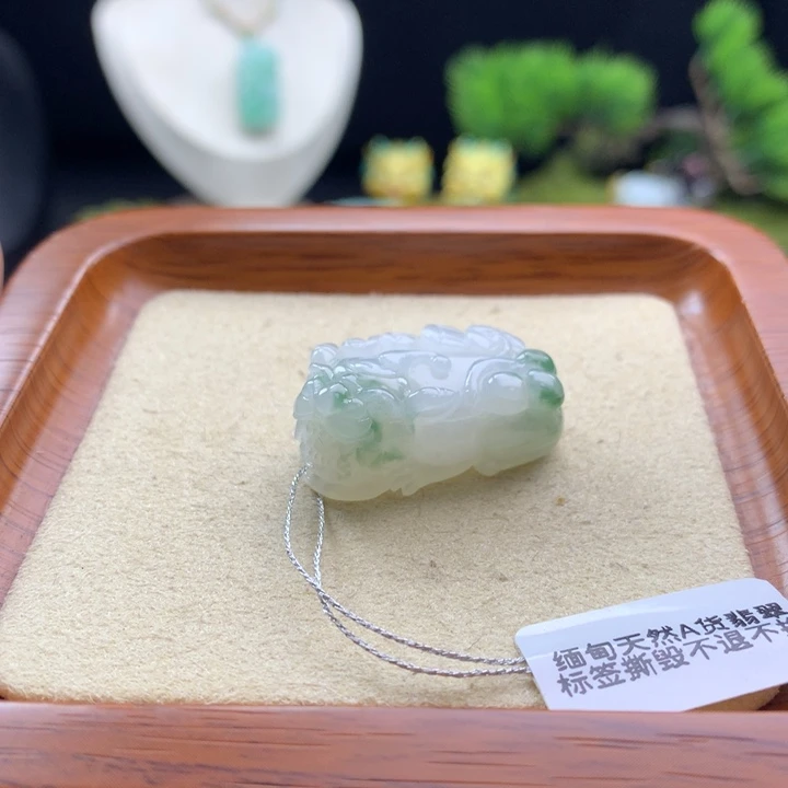 翡翠未镶嵌颈饰貔貅15