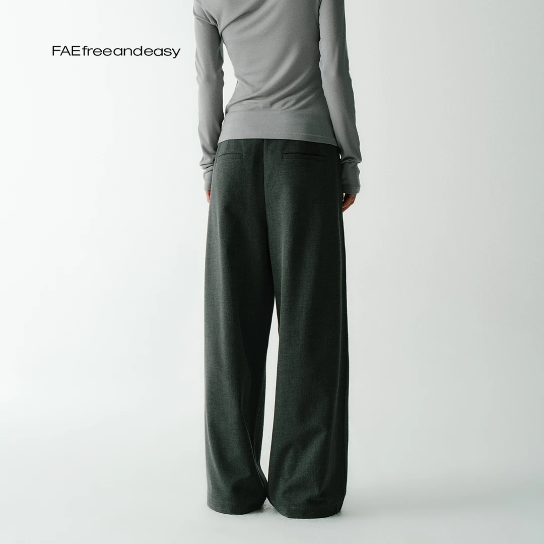 FAEfreeandeasy 无事请揣兜 毛巾圈便西裤 B54002