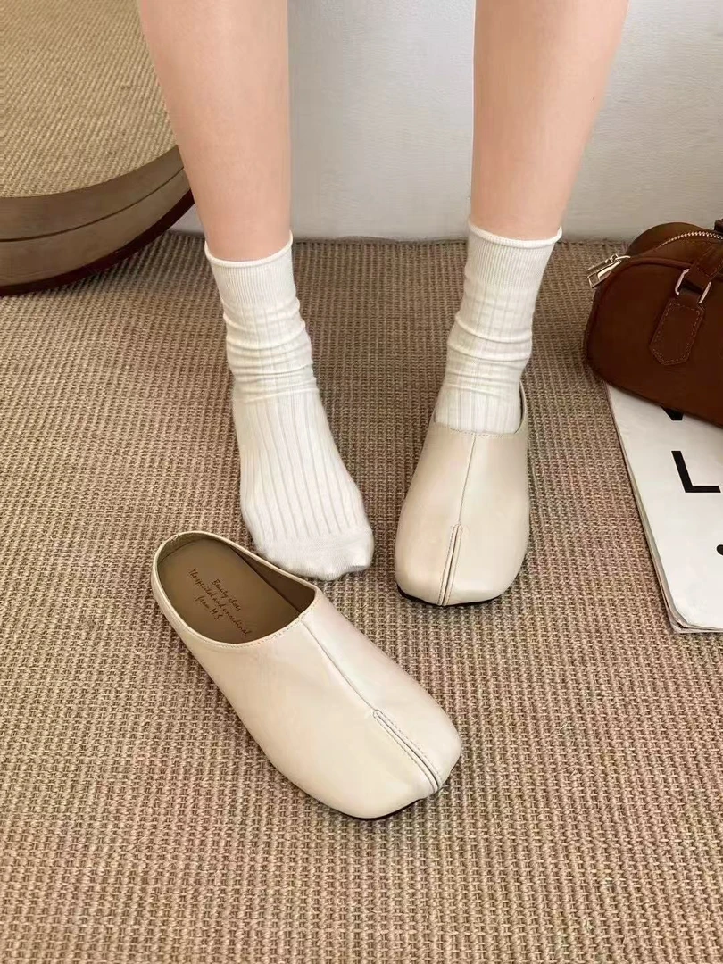 【星·Star】52046夏季软底浅口包头拖鞋百搭纯色休闲