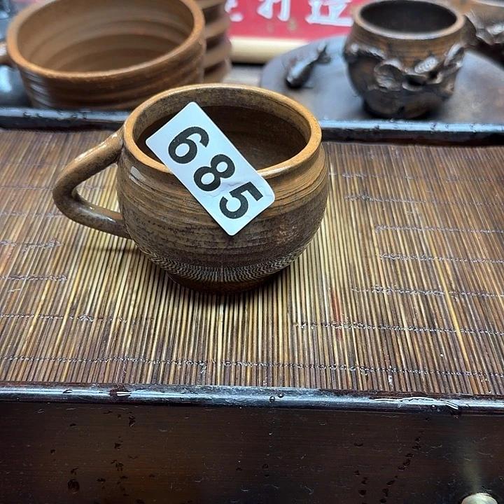 纯手工制作粗陶茶具