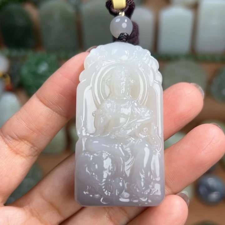 未镶嵌和田玉挂件普贤菩萨