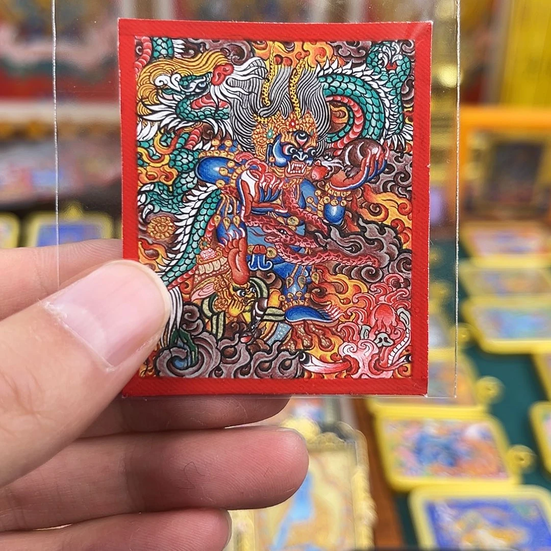吊坠黑财神｜热贡手绘