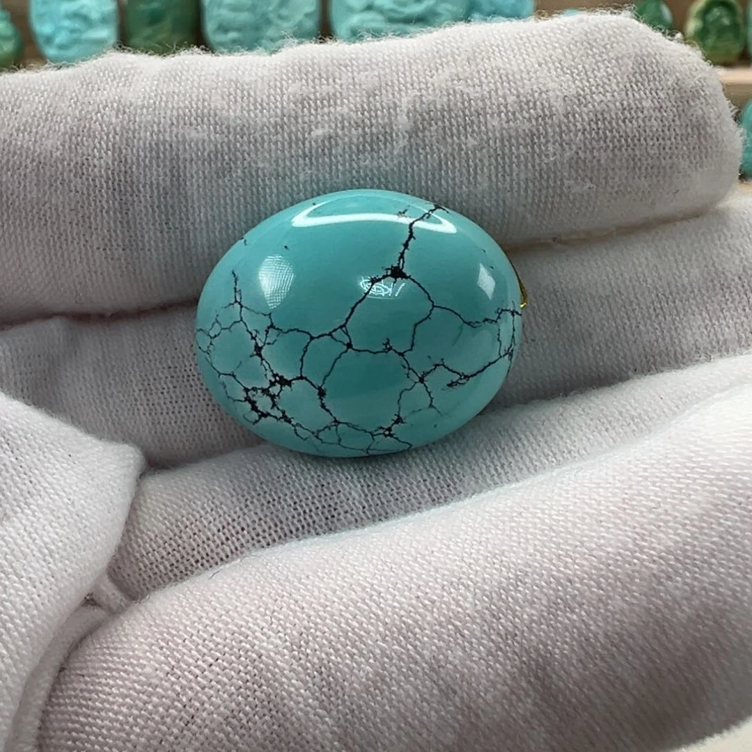 未镶嵌绿松石随形19.8mm