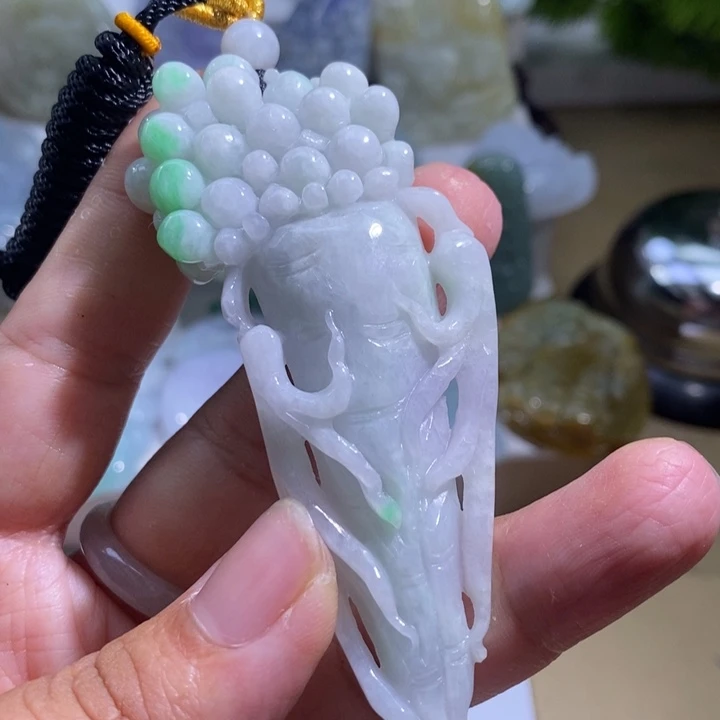 【闪购商品】颈饰未镶嵌翡翠人参