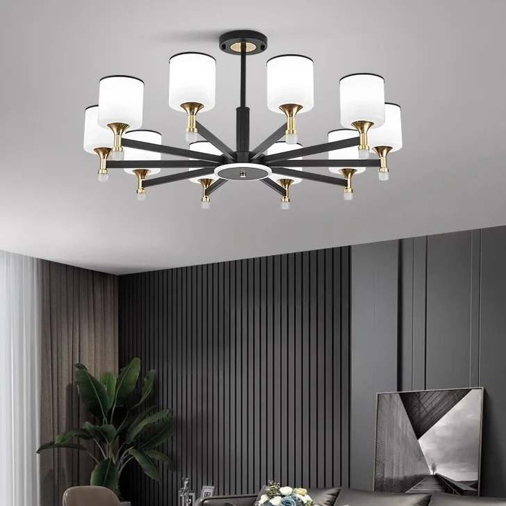 2025年新款客厅吊灯新中式简约店铺商用餐厅灯北欧大气主卧室灯具