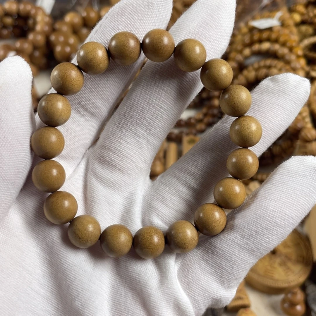 檀香木手串/手链/老山檀香1.0顺纹