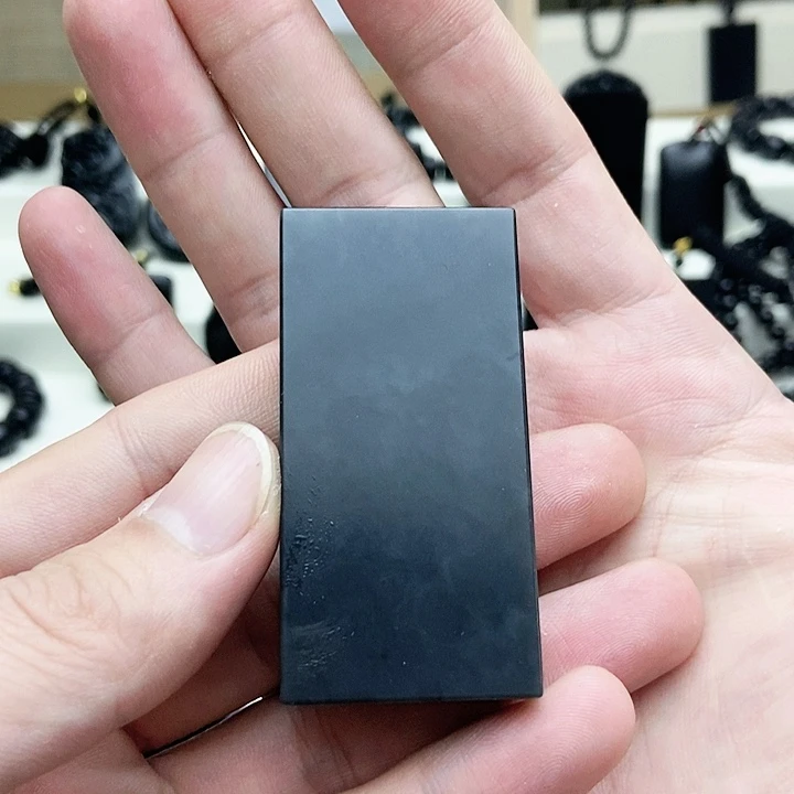 未镶嵌手链和田玉（墨玉）和田玉墨玉三六无事牌