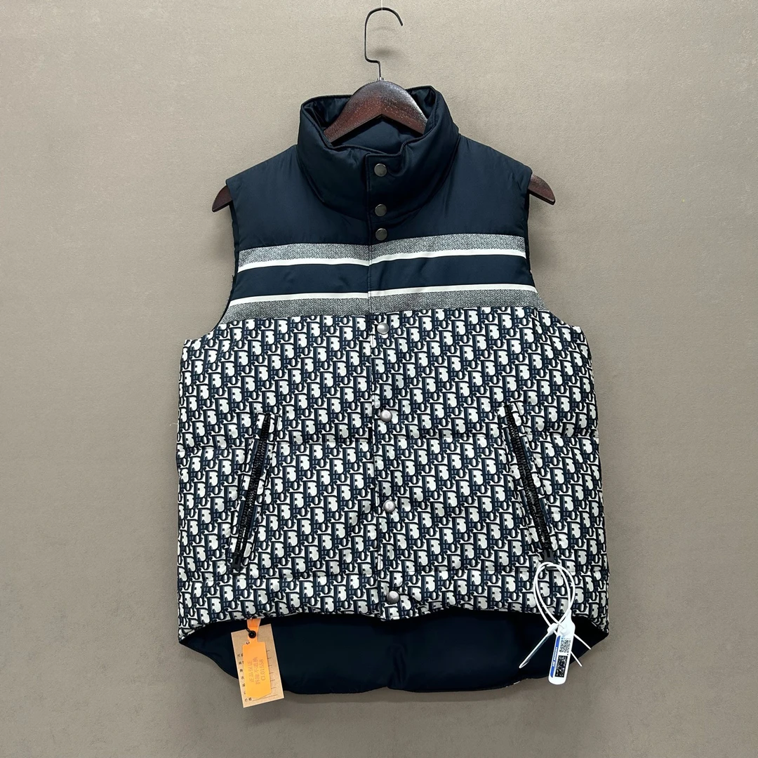 99新 DIOR/迪奥 老花满印标语双面穿马甲 S码 cl01558