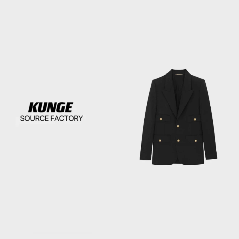 KUNGE设计感高级感气质四口袋西装外套-8264