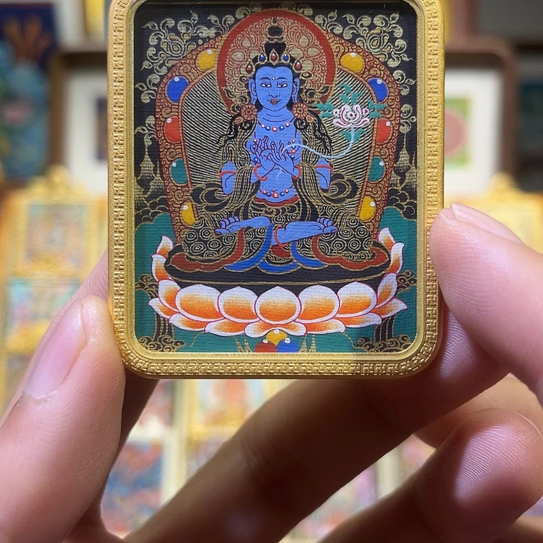 吊坠热贡纯手绘大势至