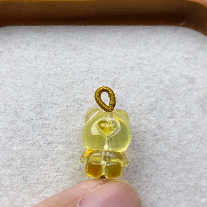 蜜蜡未镶嵌裸石微瑕卡17➕