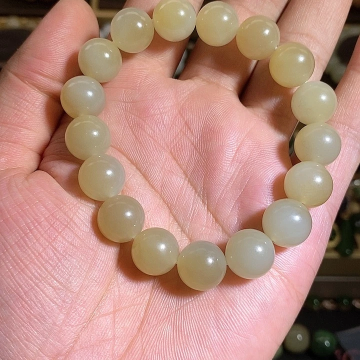 【闪购商品】未镶嵌手串和田玉（糖玉）S****哇