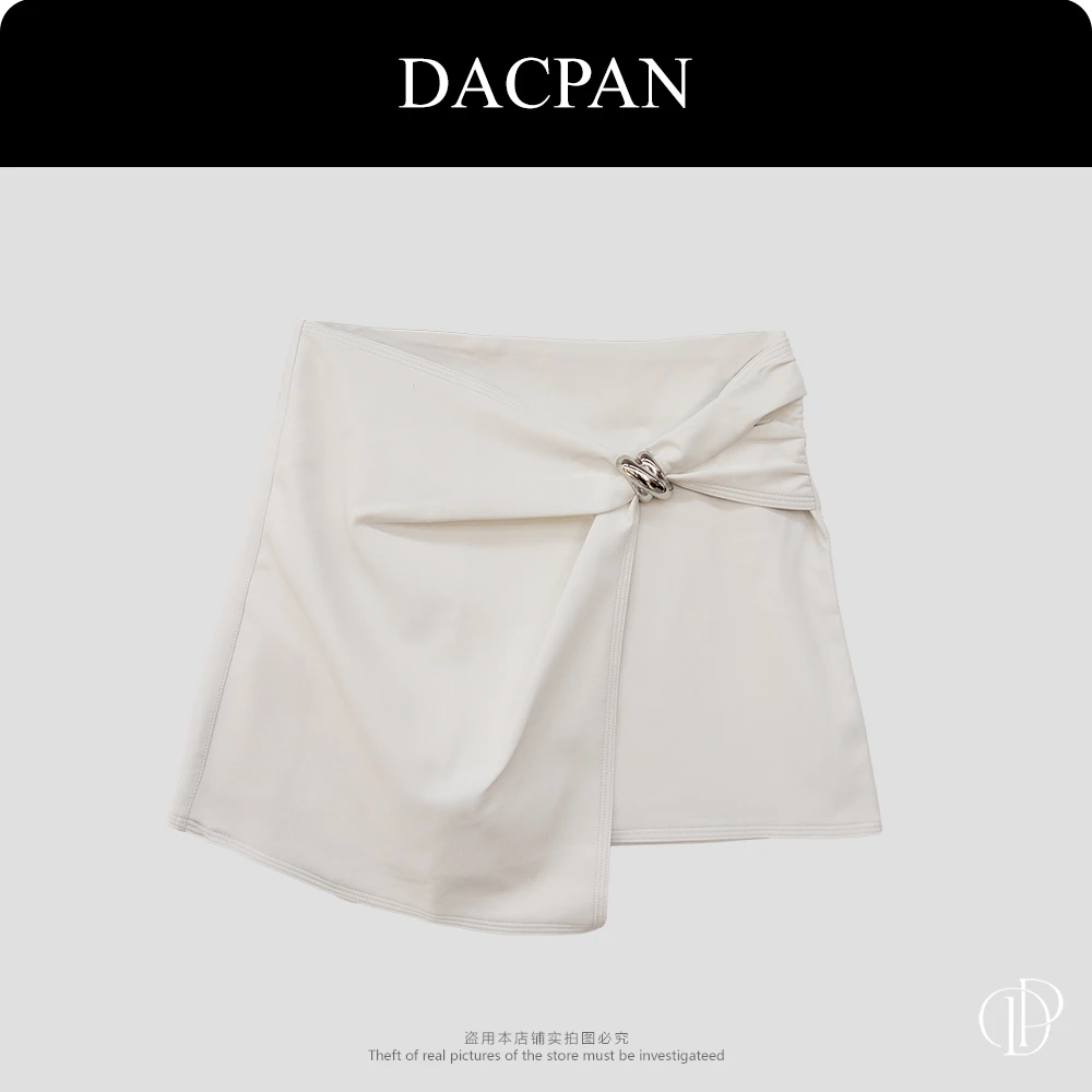 DACPAN-“经典款”立体蝴蝶假两件皮短裙 有安全裤2025/盼·PP 8018